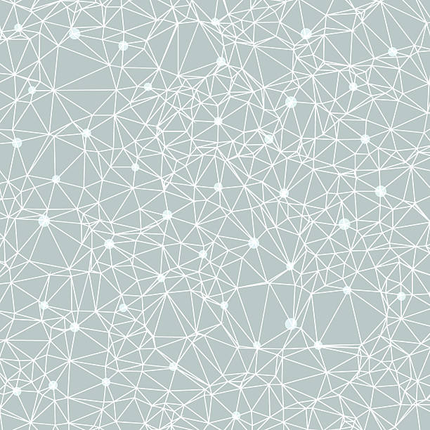 gyönyörű sokszögű konstellációs vektor illusztrációja egy csillagos éjszakának - szinapszis témájú stock illusztrációk