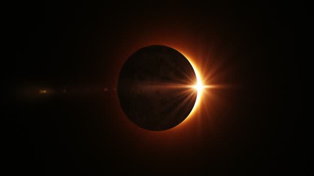 4K Solar Eclipse Animation