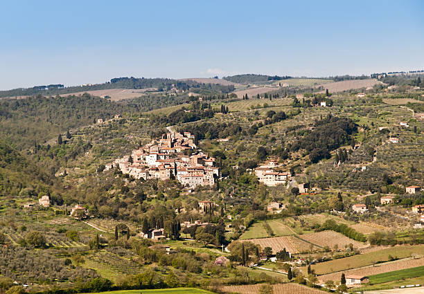 istock medieval town in the hill in Val di Chiana 542684596
