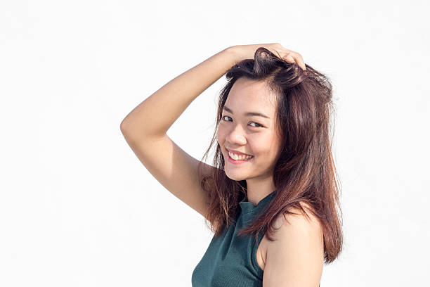istock sexy Thai lady face with long hair 542687074