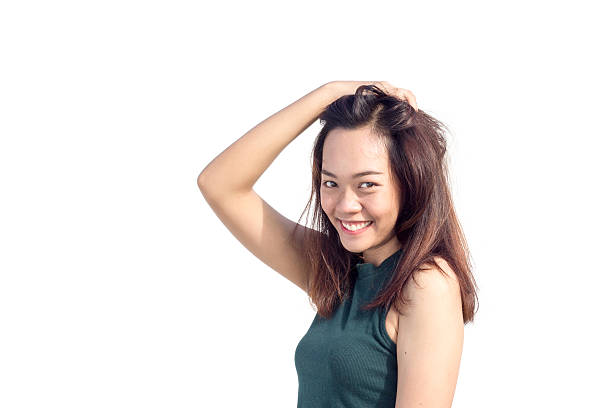 istock sexy Thai lady face with long hair 542687160