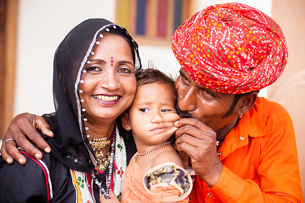 istock Young Indian Family Portrait 542690236