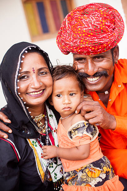 istock Young Indian Family Portrait 542690310