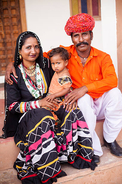 istock Young Indian Family Portrait 542690374
