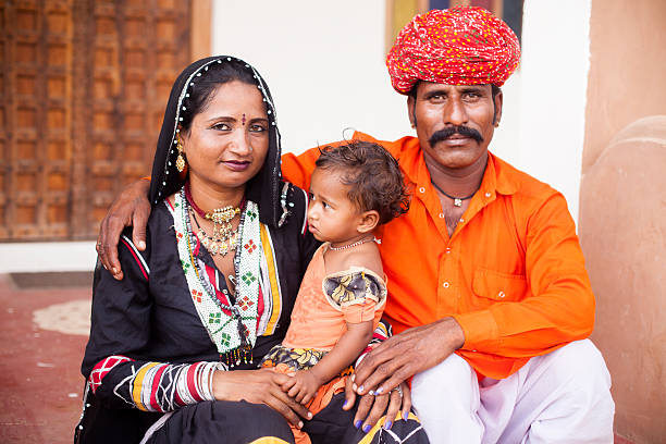 istock Young Indian Family Portrait 542690478