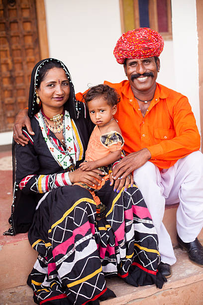istock Young Indian Family Portrait 542690530