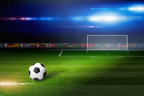 istock Soccer ball on soccer stadium 542691214