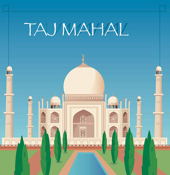 Taj Mahal Vector Taj Mahal taj mahal vector stock illustrations