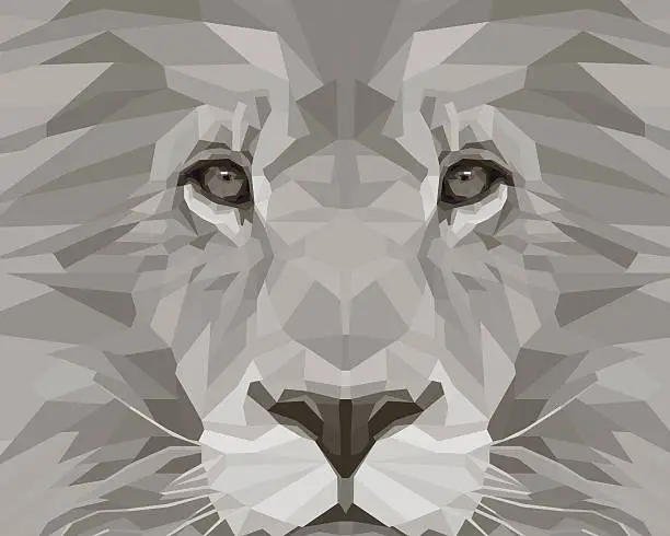Vector illustration of Lion background