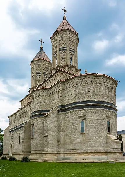 Trei Ierarhi or The Three Holy Hierarhs, monastery Iasi. Is dating from the XVIIth century, built during Vasile Lupu's reign. The monument is famous for its embroidery in stone ,most of it preserved in its original form