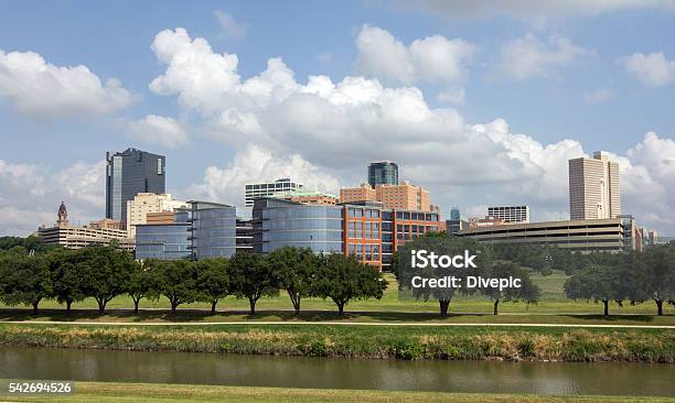 Fort Worth Texas Skyline Stock Photo - Download Image Now - Fort Worth, Texas, Urban Skyline