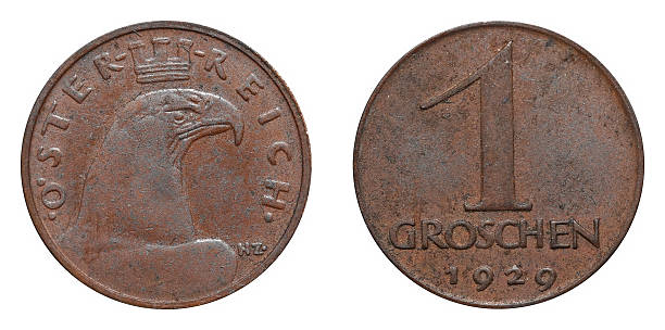 istock One Groschen coin formerly used in Austria 542694584