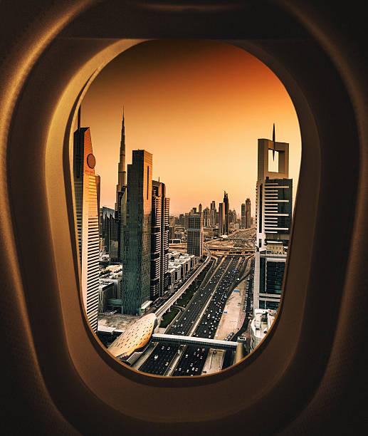 istock dubai skyline from the airplane 542694644