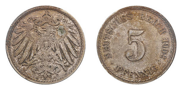 istock Five Pfennig coin formerly used in the German Reich 542694738