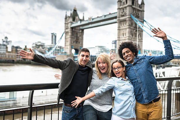 istock Friends have fun in London 542697916