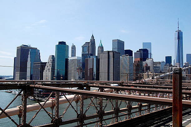 istock View of Downtown Manhattan from Brooklyn Bridge 542699272