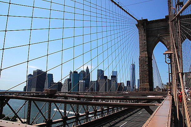 istock View of Downtown Manhattan from Brooklyn Bridge 542699490