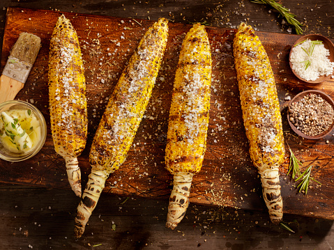 BBQ Corn on the cob-Photographed on a Hasselblad H3D11-39 megapixel Camera System