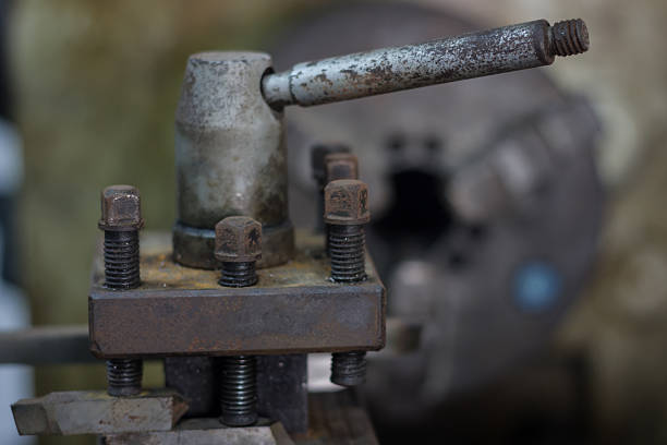 istock Lathe machining old and dirty 542702824