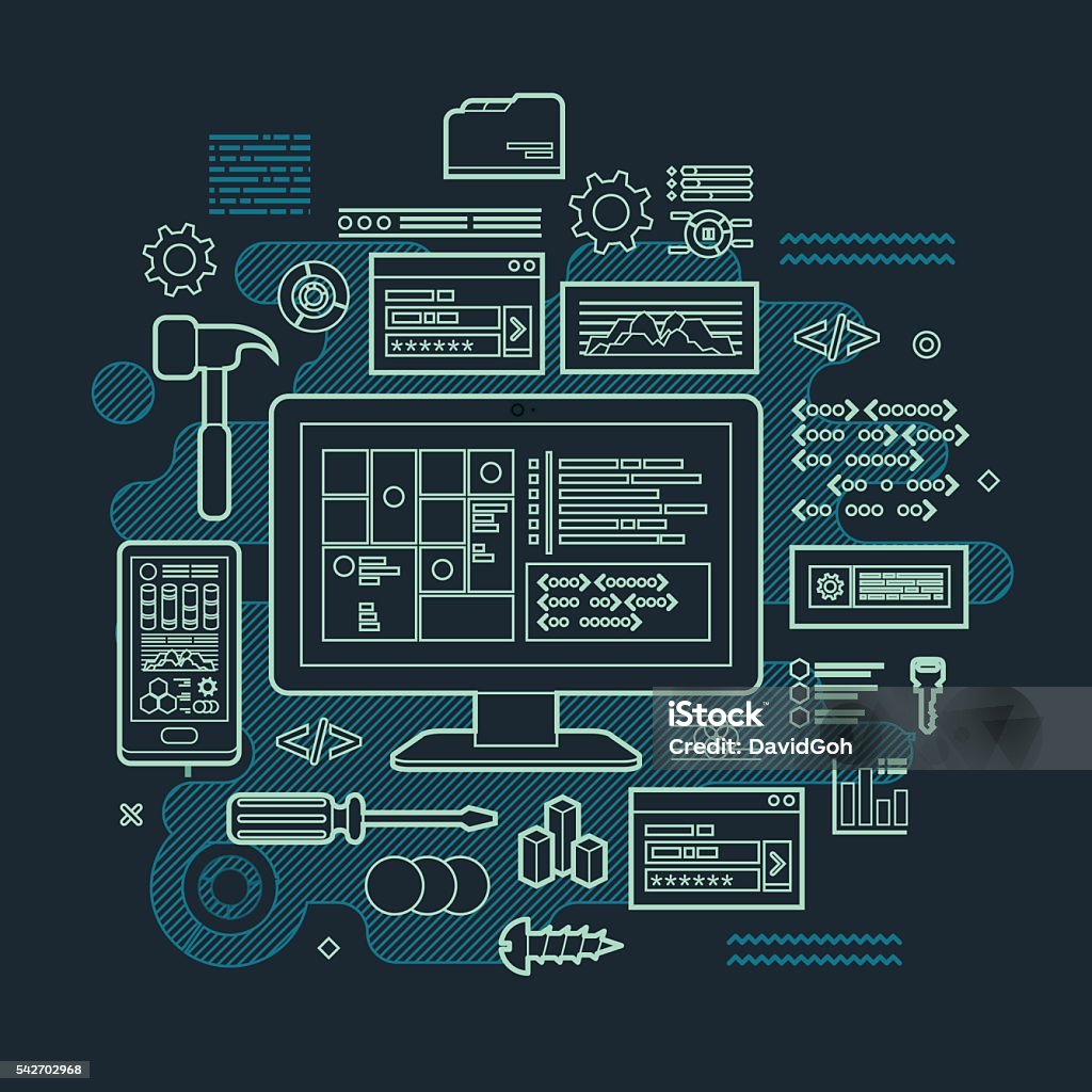 Programming Flat Design Concept Stock Illustration - Download Image Now ...