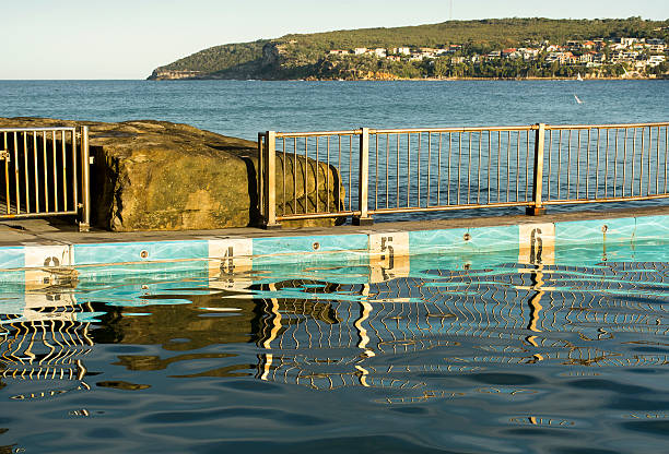 istock Swimming pool near the ocean 542703582