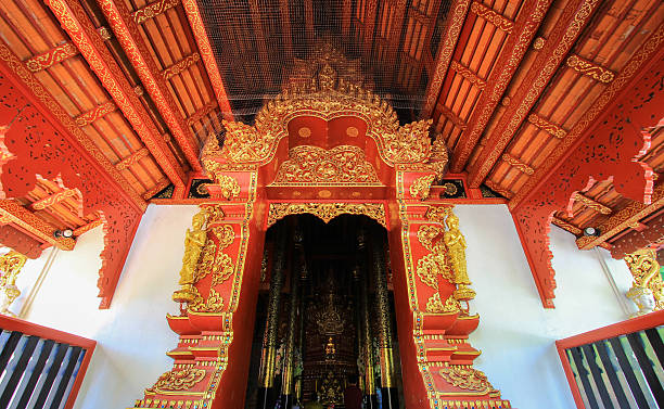 istock beautiful arts and architecture at Wat Pra Singh 542706856