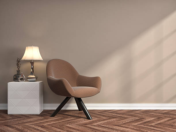 istock interior with chair. 3d illustration 542708030