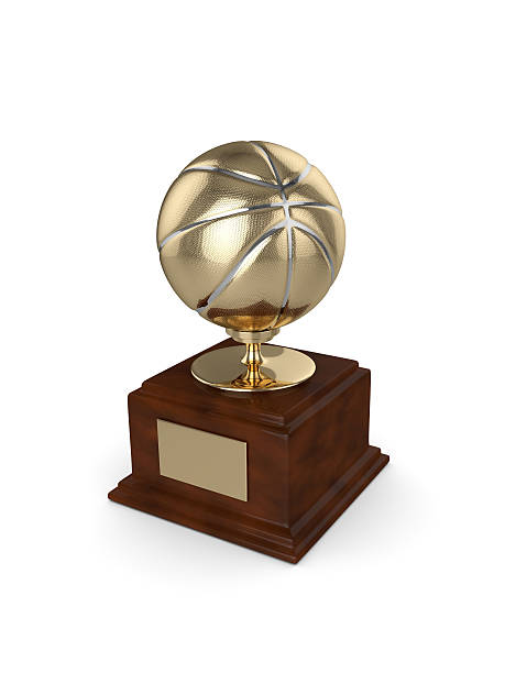istock 3d rendered basketball trophy isolated on white 542708576