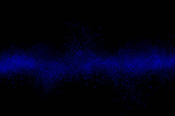 istock Blue abstract powder explosion on a black background 542713646
