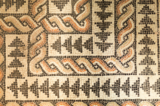 Roman floor mosaic, Milano, Italy