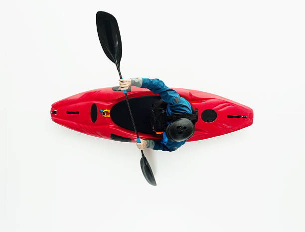 istock Above view of kayaker kayaking 542720232