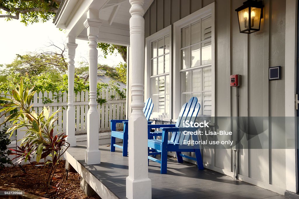 Home in Key West, Florida Key West, Florida,USA - March 21st 2016: Houses in Key West, Florida. Building Exterior Stock Photo