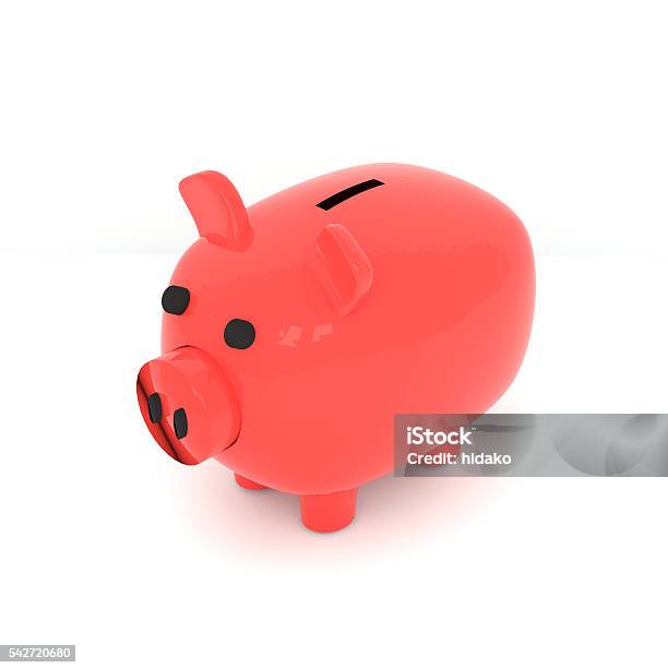 3d Rendering Of Piggy Bank Stock Photo - Download Image Now - Animal, Banking, Business