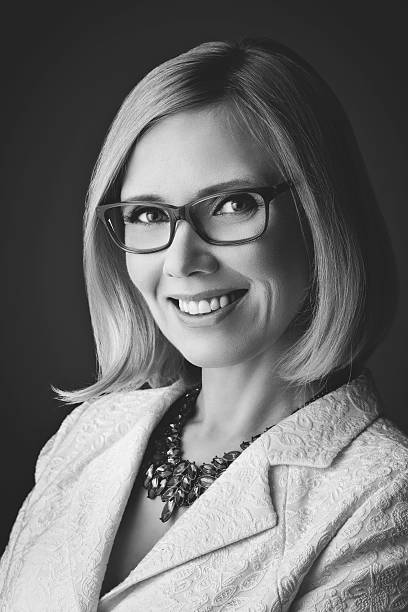 istock Beautiful woman in glasses 542726834
