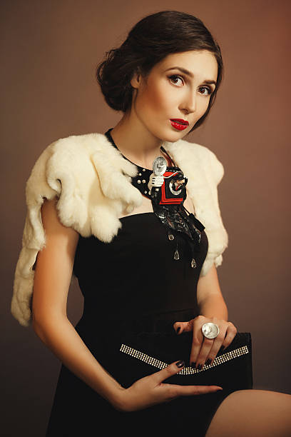 istock girl in retro style 542791136