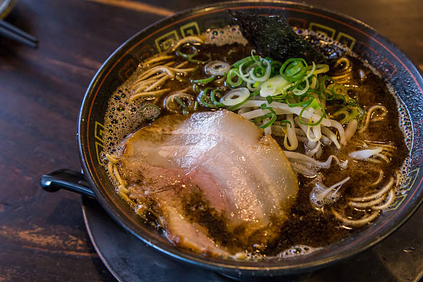 istock Kuro tonkotsu ramen with chashu pork and bean sprout. 542794268