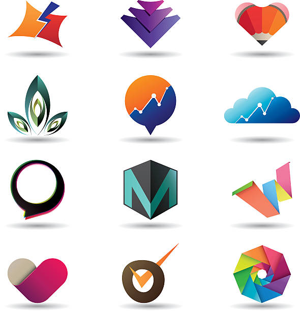 nowoczesny biznes ikona kolekcja - design internet funky global communications stock illustrations
