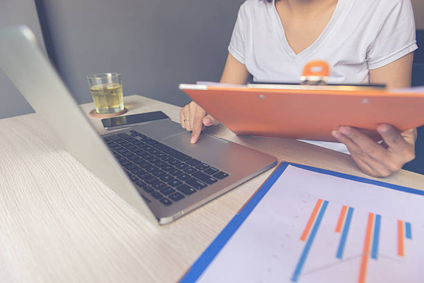 istock Reading reports is daily work manager must do in morning 542800558