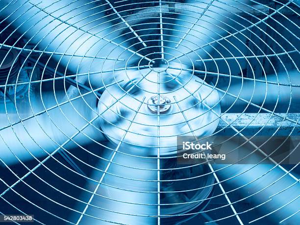 Blue Tone Of Hvac Blades Stock Photo - Download Image Now