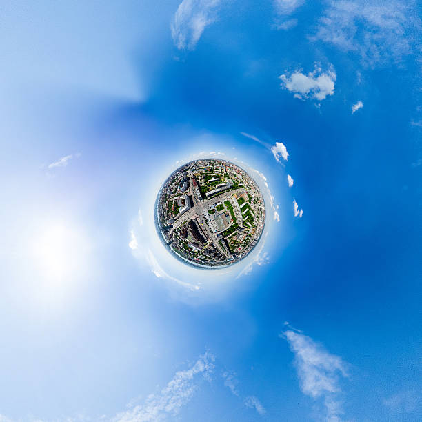 istock Aerial city view. Urban landscape. Copter shot. Panoramic image. 542806314