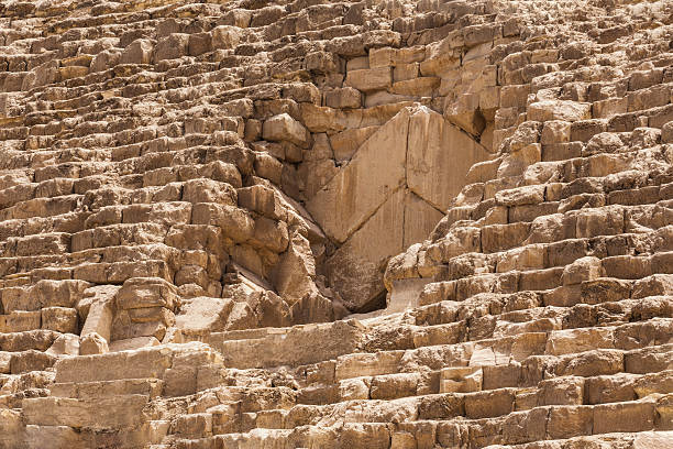 Egypt pyramid entrance Entrance to the Great Pyramid of Cheops Giza pyramid giza pyramids close up egypt stock pictures, royalty-free photos & images