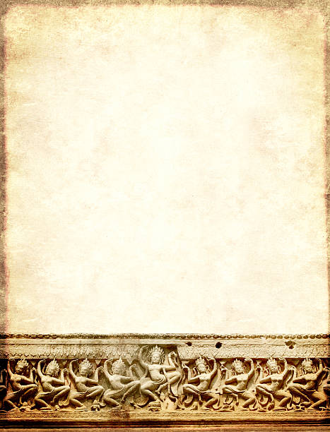 istock Grunge background with carving, Preah Khan Temple, Angkor Wat, C 542810854