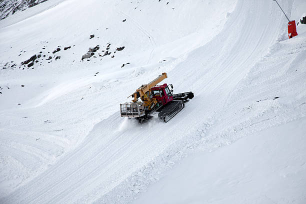 istock Snow removal (plow) machine nearZermatt, Switzerland 542812194