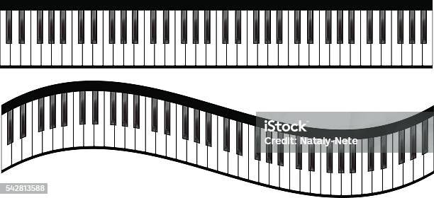 Piano Clavier Ensemble Vecteurs libres de droits et plus d'images vectorielles de Clavier de piano - Clavier de piano, Piano, Instrument de musique