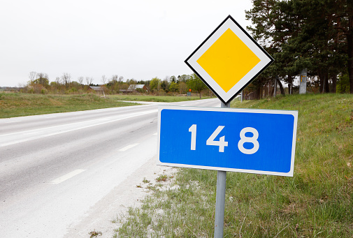 The primary county road 148 in the Swedish province of Gotland