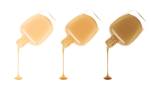 istock Set of nail polish leaking out of the bottle. 542816080