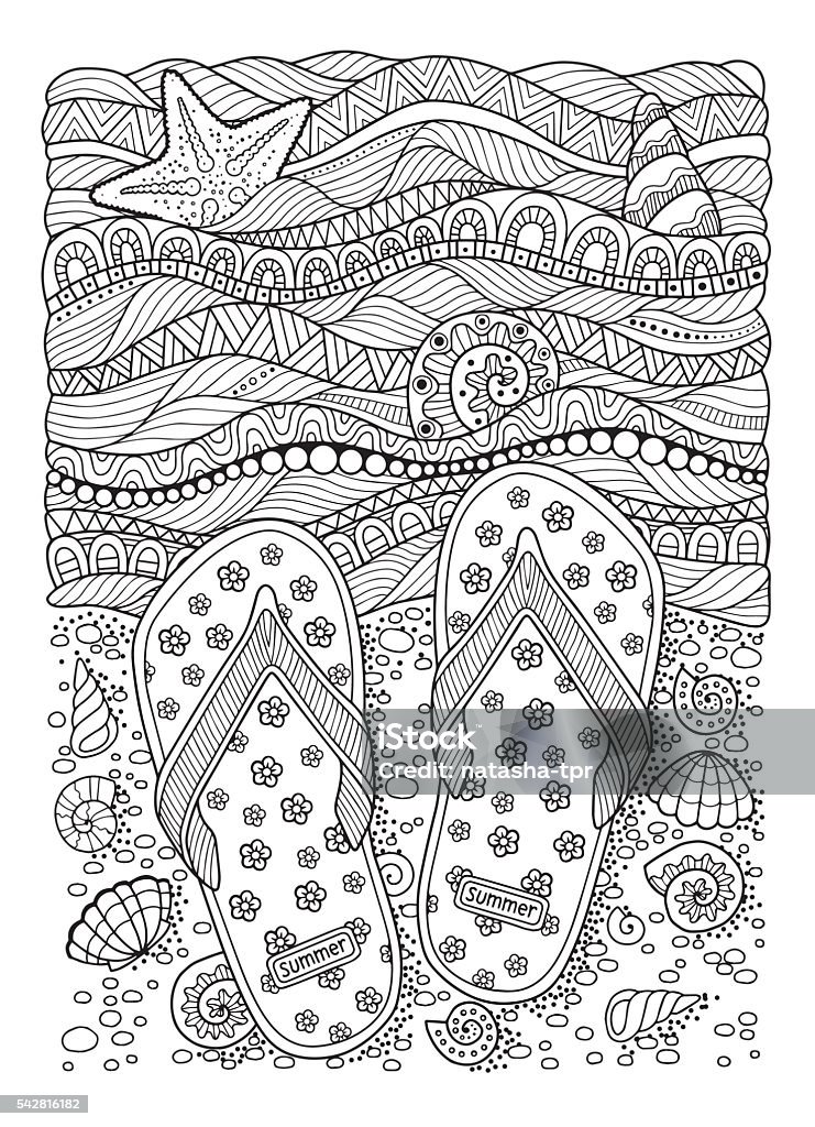Livre De Coloriage Pour Adulte Plage De La Mer Des Pantoufles Du Sable Et De L Exterieur Vecteurs Libres De Droits Et Plus D Images Vectorielles De Page De Livre De Coloriage Livre De Coloriage Pour Adulte Plage De La Mer Des Pantoufles Du Sable Et De L Exterieur Vecteurs Libres De Droits Et Plus D Images Vectorielles De Page De Livre De Coloriage