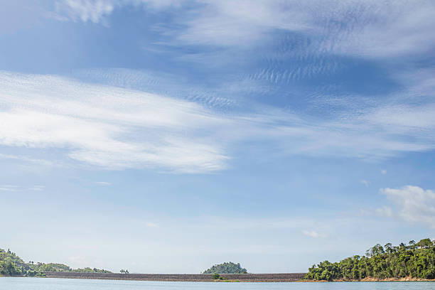 istock Beautiful cloud and blue sky at chiewlarn dam 542817818