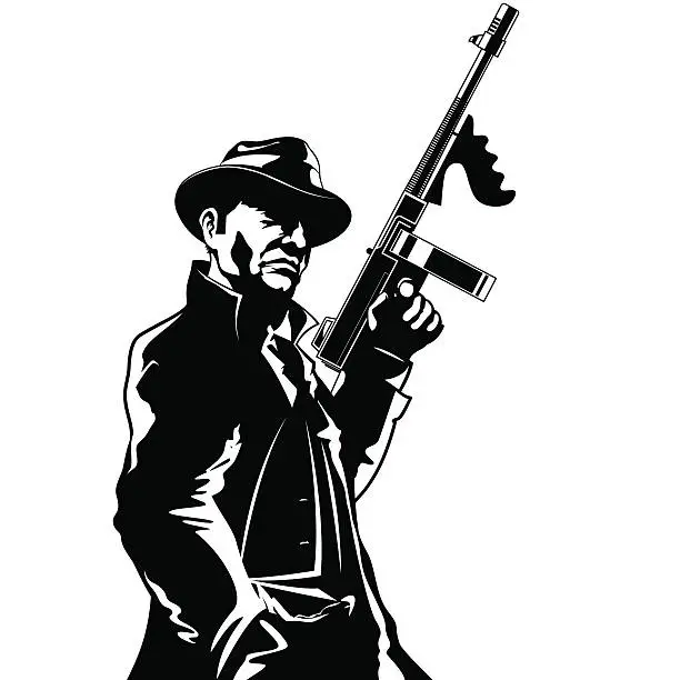 Vector illustration of Gangster