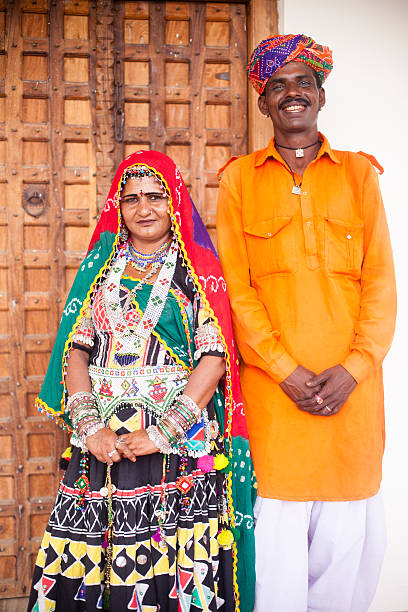 istock Young Indian Couple in Traditional Clothing 542820574